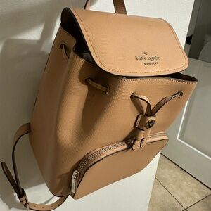 Kate Spade Camel Leather Backpack